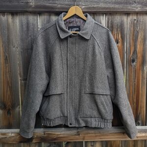 Vintage grey London Fog bomber